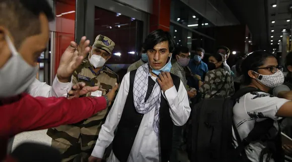 A Flight From Kabul Lands In Delhi With Indian And Afghan Nationals