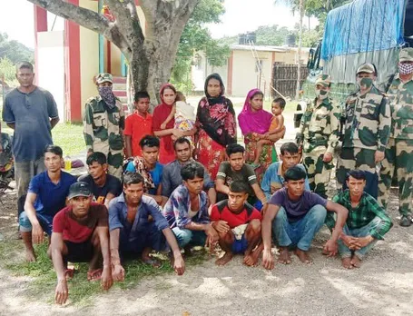 BSF Apprehends 19 Bangladeshi Nationals In Meghalaya