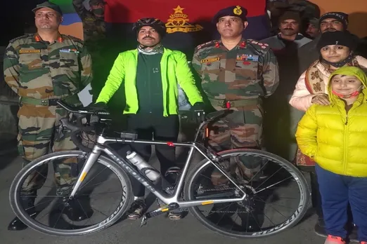 Indian Army Officer Sets New Guinness Record For ”Fastest Solo Cycling”
