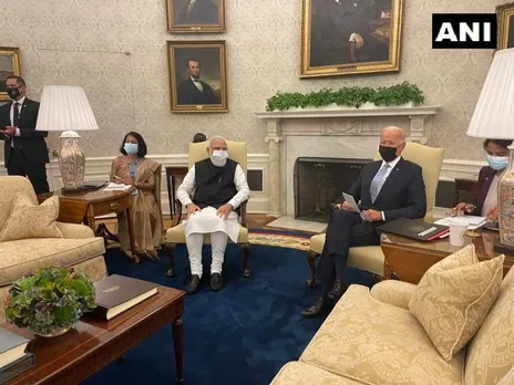 PM Modi Meets US Prez Joe Biden At The White House