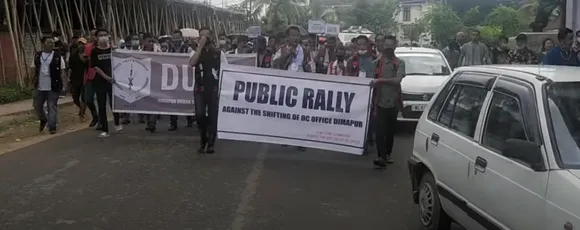 Dimapur Civil Societies Hold Rally Against Shifting Of DC Office