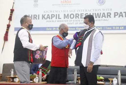 Lok Sabha MP Kapil Patil Lays Foundation Stone Of Sanskriti Kendra In Nagaland