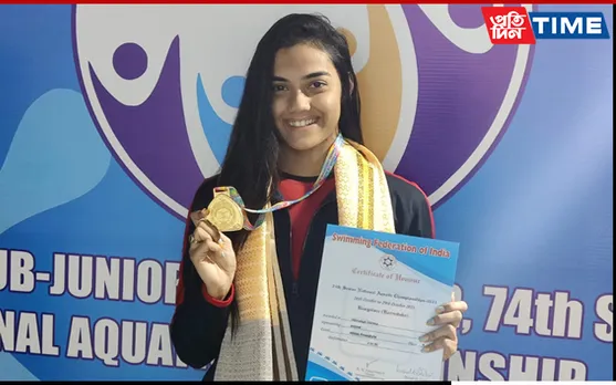 Assam’s Shivangi Sharma Bags Gold In Sr. National Swimming Tournament