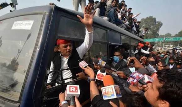 UP Violence: Akhilesh Yadav Detained In Lucknow