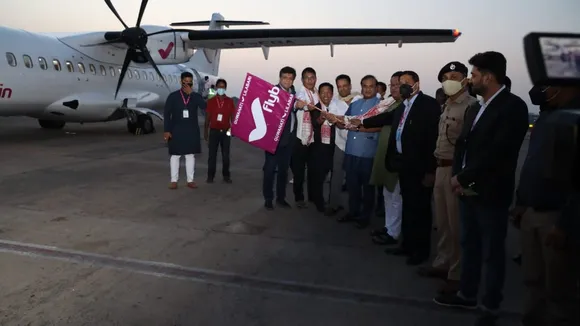 Assam CM Flags Off 1st Flybig Flight From Guwahati To Lilabari
