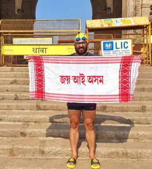 Elvis Ali Hazarika First Assamese To Swim 38kms Of  Dharamtar-Gateway Course