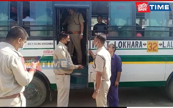 Guwahati: Kamrup (M) Admin Carries Enforcement Drive Against Public Vehicles