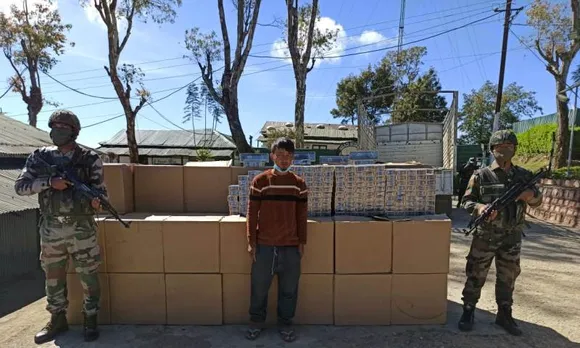 Assam Rifles Seizes Foreign Cigarettes in Mizoram