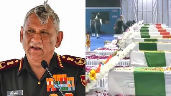 CDS Gen Bipin Rawat’s Funeral to Today at 4 PM