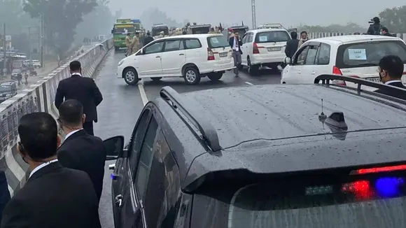 PM Modi’s Convoy Blocked By Protestors In Punjab