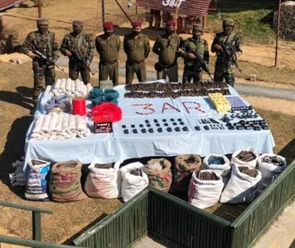 Assam Rifles Recover Huge Cache Of Explosives In Mizoram