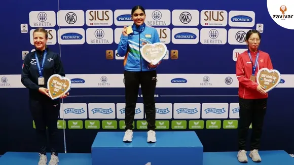 suruchi phgat creates history wins hat trick gold