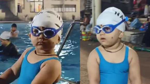 भारत की सबसे छोटी तैराक वेदा सरफरे