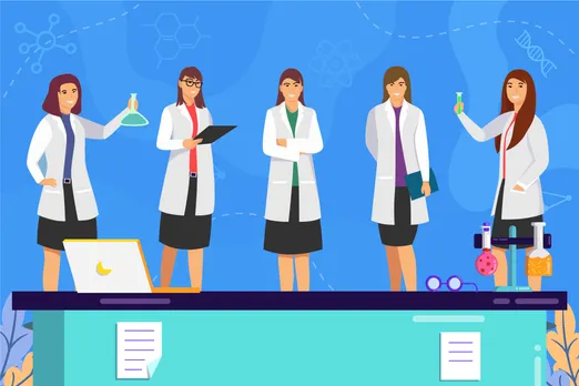 Female scientist