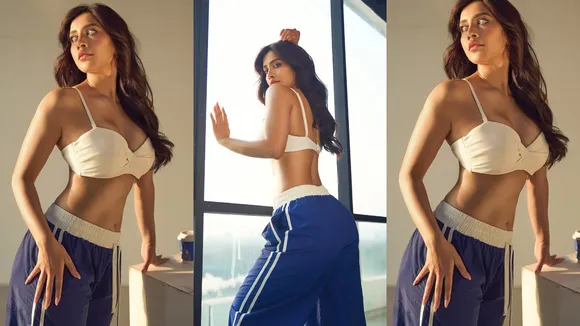 Nabha Natesh with Trackpants 