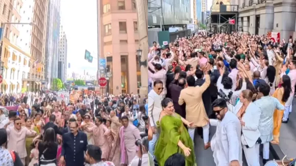 Indian Wedding Barat in Wall Street