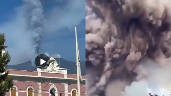 Italy Mount Etna eruption