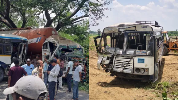 road accident tgsrtc bus