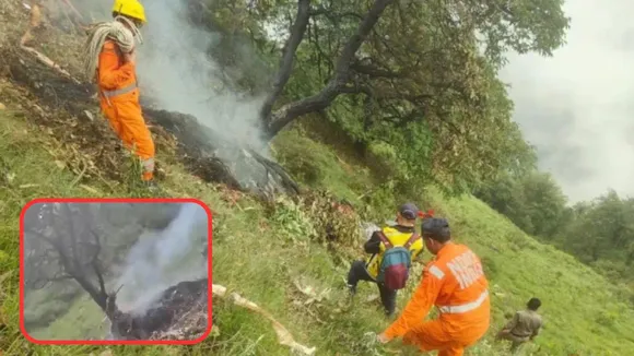 Kedarnath Helicopter Crash video gaurikund uttarakhand chardham yatra