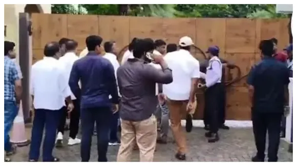 High tension at Padi Kaushik Reddy's house