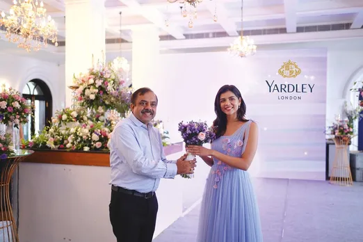 Manish Vyas, Senior Vice President and Business Head of Yardley India and Thailand with Kalyani Priyadarshan