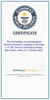 Aveeno baby GWR recogntion