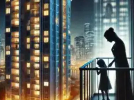 Mother pushes 8-year-old daughter