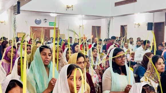 കുവൈറ്റ് സെന്‍റ് മേരീസ് യാക്കോബായ സുറിയാനി പള്ളി ഓശാന പെരുന്നാൾ കൊണ്ടാടി