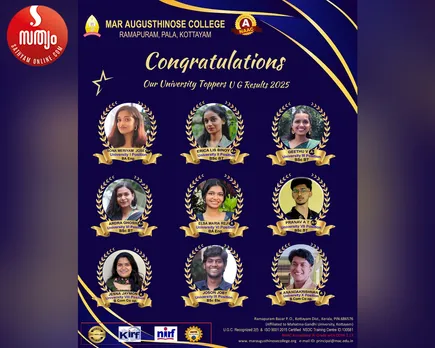 mar augusthinose college rank holders