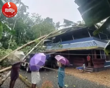 heavy wint flow at kottayam