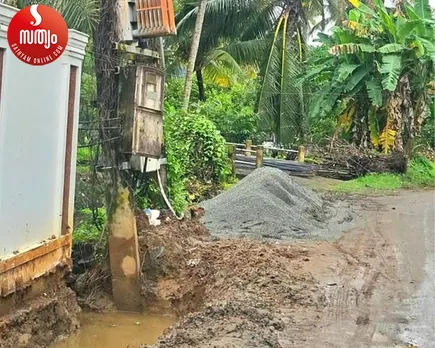 electric post in dangerous condition