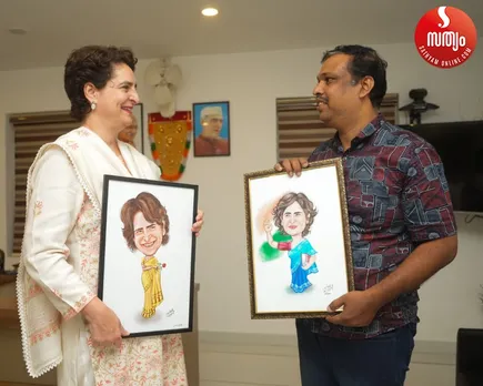 priyanka gandhi caricature