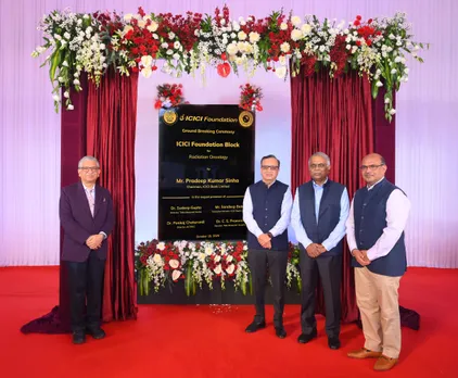 ICICI Bank along with Tata Memorial Centre today unveiled the foundation stone for a new building – ‘ICICI Foundation Block for Radiation Oncology’ – at Advanced Centre for Treatment, Research