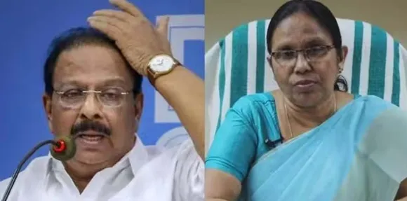 kk-shailaja-against-k-sudhakaran