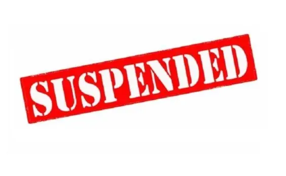 suspended