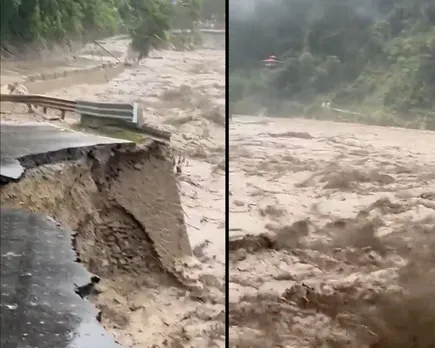 sikkim cloud burst t.