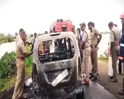 car burn thiruvalla