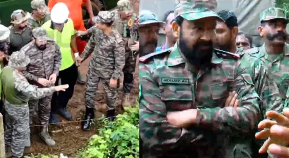 Mohanlal-reached-Wayanad-visit-the-disaster-area-Mundakkai