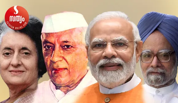 indira gandhi jawaharlal nehru narendra modi manmohan singh