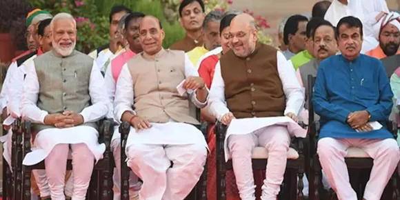 narendra modi amit shah rajnath singh nitin gadkari