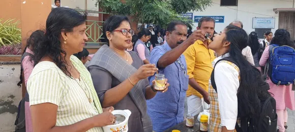 plus two students reception for exam