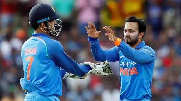 kedar jadhav ms dhoni