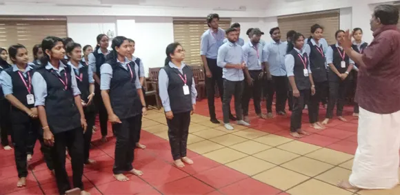 yoga day mar augustinose college