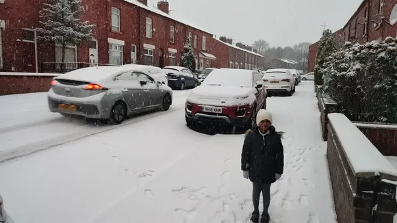 snow fall at uk