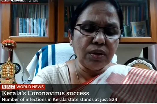 കൊവിഡ് പ്രതിരോധത്തിന്റെ കേരളാ മോഡല്‍ ബിബിസിയിലും; മന്ത്രി കെ.കെ. ശൈലജ ചാനലിന്റെ തത്സമയ ചര്‍ച്ചയില്‍; വീഡിയോ ശ്രദ്ധേയമാകുന്നു