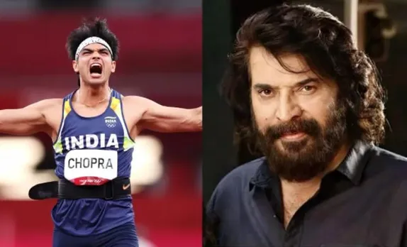 അത്‌ലറ്റിക്‌സില്‍ ആദ്യമായി ഇന്ത്യക്ക് മെഡൽ നേടിക്കൊടുത്ത നീരജ് ചോപ്രയെ അഭിനന്ദിച്ച് മമ്മൂട്ടി