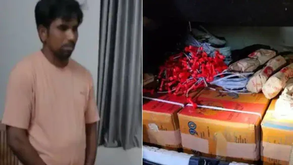 കാസർഗോഡ് വൻ സ്ഫോടക വസ്തു വേട്ട, കാറിൽ നിന്നും വീട്ടിൽ നിന്നും  ജെലാറ്റിൻ സ്റ്റിക് പിടിച്ചെടുത്തു; കൈ ഞരമ്പ് മുറിച്ച പ്രതി ആശുപത്രിയിൽ