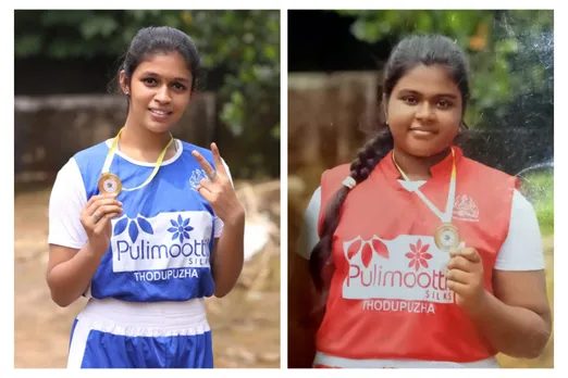 സംസ്ഥാന ജൂനിയർ ബോക്സിങ് ചാമ്പ്യൻഷിപ്പിൽ സ്വർണ്ണ- വെള്ളി മെഡലുകൾ കരസ്ഥമാക്കി സാന്ദ്രാ സിജോ പുളിൻതാനത്തും ആഷ്മി തെരേസ ഷാജിയും