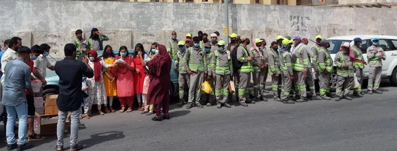 മുഹറഖ്  മലയാളി സമാജം വനിതാ വേദിയുടെ അഭിമുഖ്യത്തിൽ ഭക്ഷണ വിതരണം ചെയ്തു