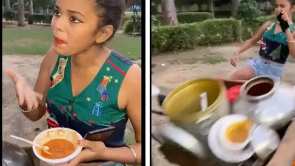 കഴിക്കാൻ വാങ്ങിയ ഭക്ഷണത്തിൽ സവാളയില്ല; അക്രമാസക്തയായി യുവതി; ദൃശ്യങ്ങൾ വൈറൽ